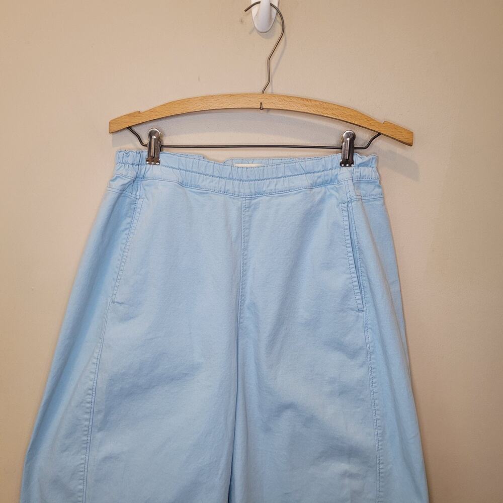 Pilcro Light Blue Izzie Barrel Wide Leg Elastic Waist Pants Small Boho Chic - Picture 3 of 11